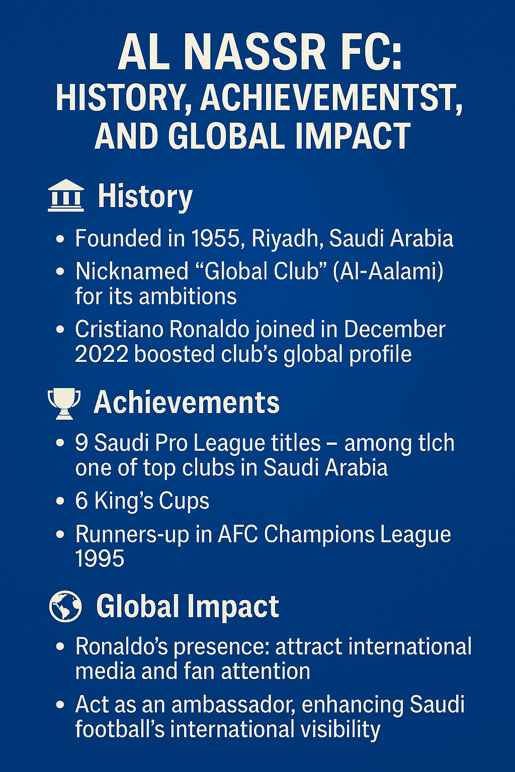 Al Nassr FC: History, Achievements, and Global Impact